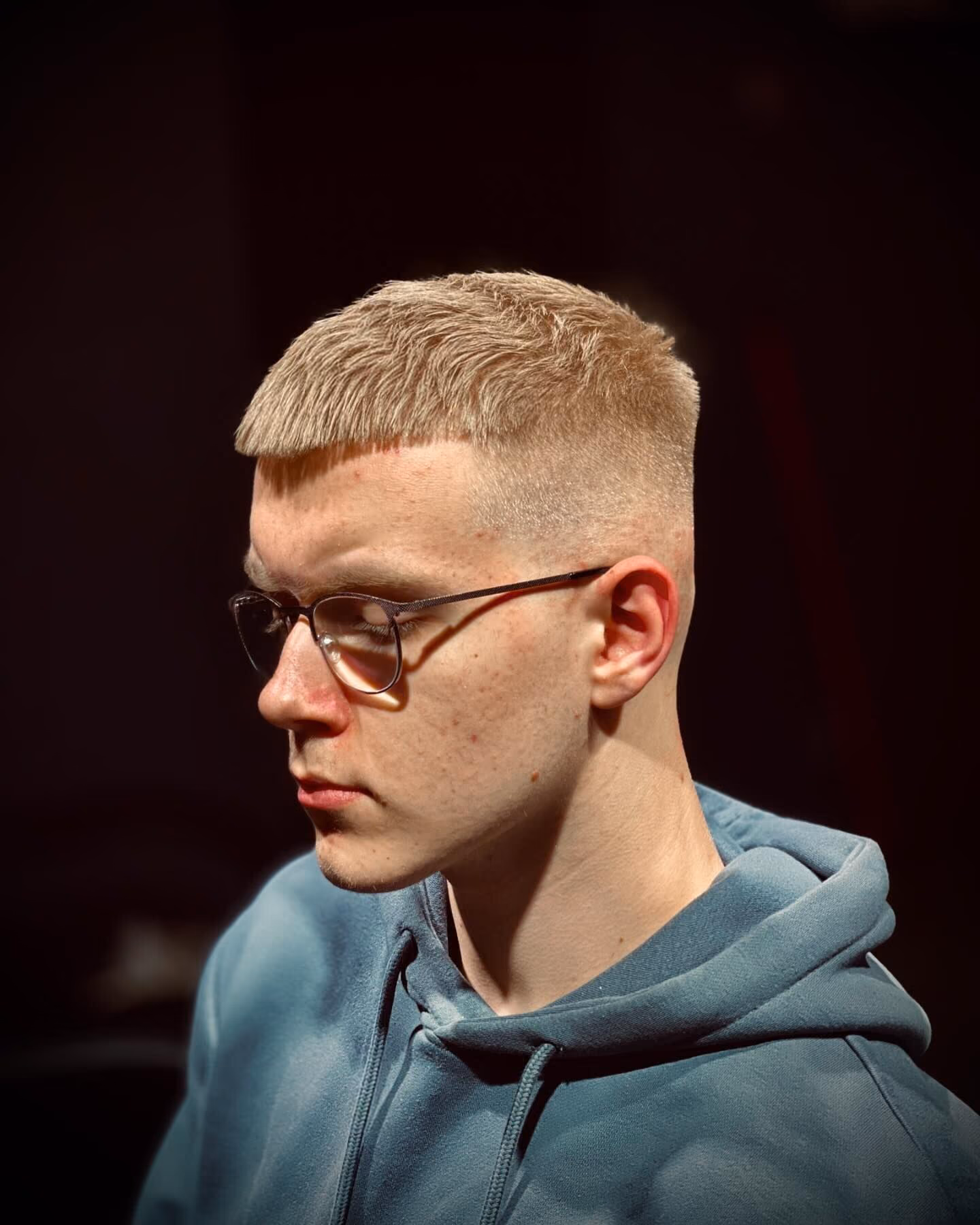 Blond french crop z fade'em